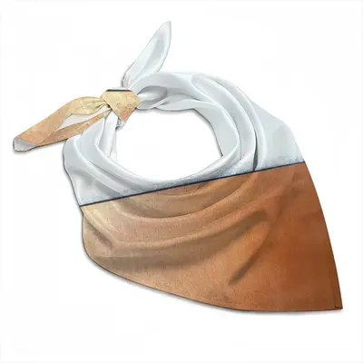 Black And White Over Copper Silk Kerchief