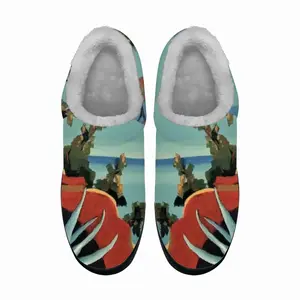 Men On The French Riviera Near Frejus Cotton Slippers