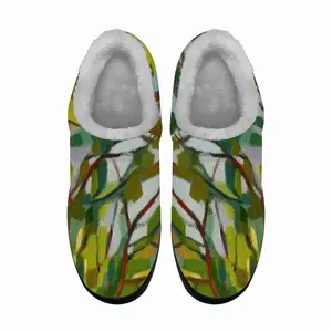 Men The Sun Is Shining Through The Pine Trees Cotton Slippers