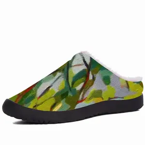 Men The Sun Is Shining Through The Pine Trees Cotton Slippers