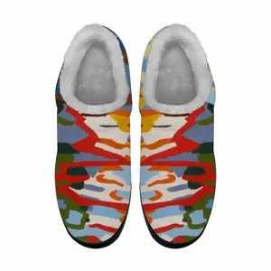 Men Reflections Of Boats In Water 3 Cotton Slippers