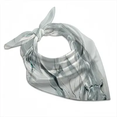 Grey Horse Silk Kerchief