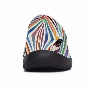 Men Rainbow Zebra Cotton Slippers