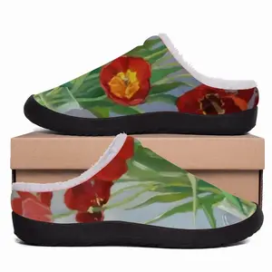 Men Tulips Cotton Slippers