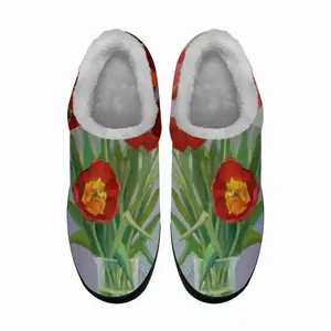 Men Tulips Cotton Slippers