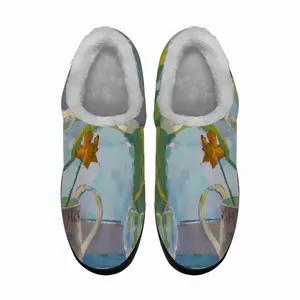 Men Flowers Cotton Slippers