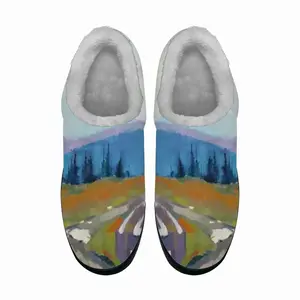 Men Way At Mountains Cotton Slippers