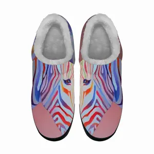 Men Zebra Cotton Slippers