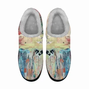 Men Blue Waterfall Cotton Slippers