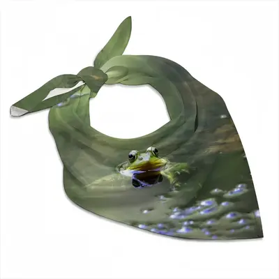 Green Frog - Staring Contest Silk Kerchief