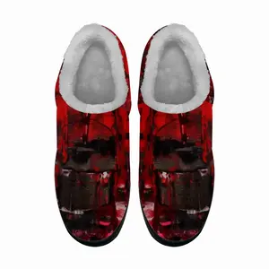 Men Red Rock Cotton Slippers