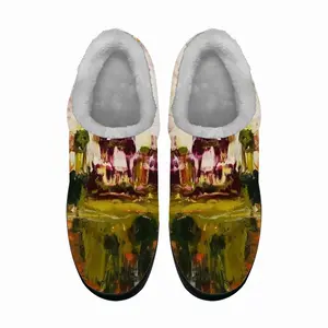 Men Blooming Cherry Trees Cotton Slippers