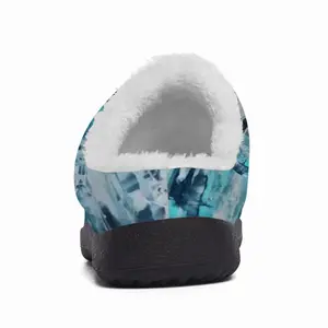 Men Blue Phoenix Cotton Slippers