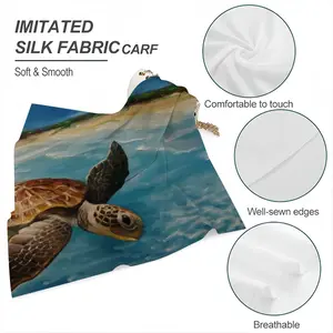 Caribbean Turtle Iii Silk Kerchief