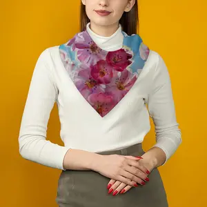 Sakura Cherry Blossoms Silk Kerchief