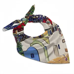 Santorini Thira Church Silk Kerchief