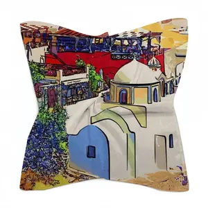 Santorini Thira Church Silk Kerchief