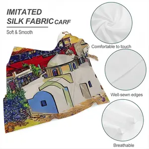 Santorini Thira Church Silk Kerchief