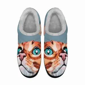 Men Cat In Sparrows Cotton Slippers