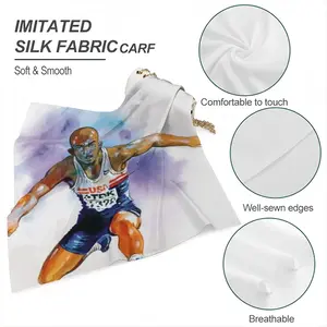 Leaping Over Boundaries Silk Kerchief