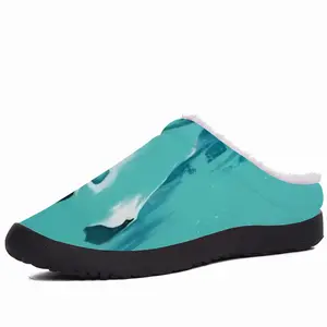 Men Turquoise Horse Cotton Slippers