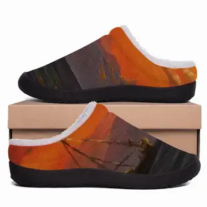 Men Beautiful Sunset On The Sea Cotton Slippers