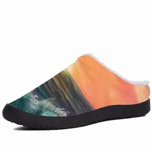 Men Big Sea Sunset Cotton Slippers