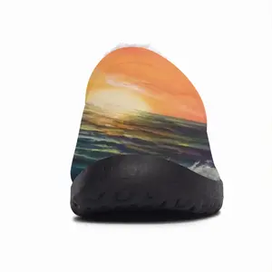 Men Big Sea Sunset Cotton Slippers