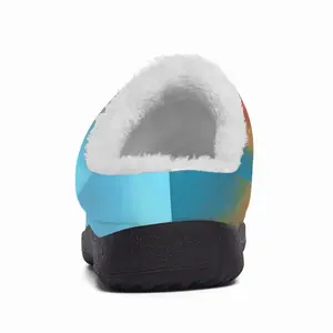 Men Big Sea Sunset Cotton Slippers