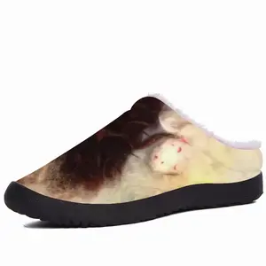 Men Hedgehog In The Fog Cotton Slippers