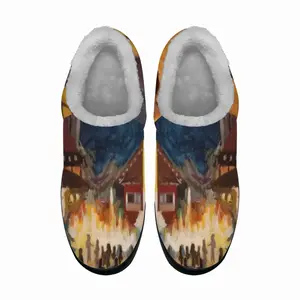 Men Winter Holidays Celebration Cotton Slippers