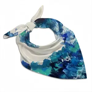 Large Choppy Wave Silk Kerchief