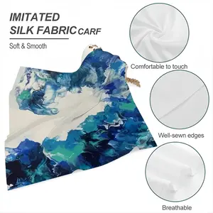 Large Choppy Wave Silk Kerchief