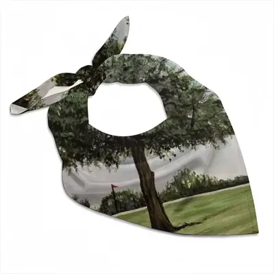 Golf Course Tree Silk Kerchief