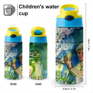 Boy With Bird Children's Water Cup