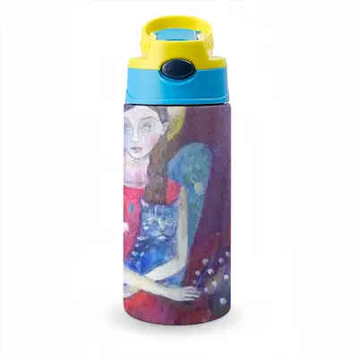 Angel With Cat Children's Water Cup