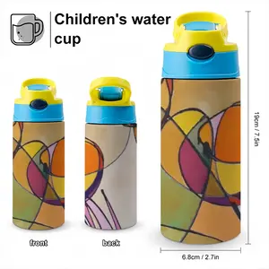 Fake Stained Glass 1 Children's Water Cup