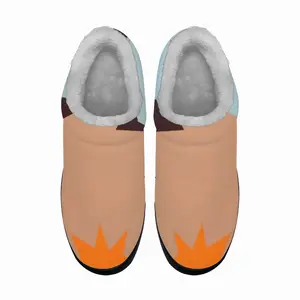 Men Orange Peel Cotton Slippers