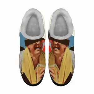 Men Time For Refreshments Cotton Slippers