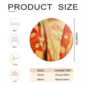 Color Game Flannel Blanket (Round)