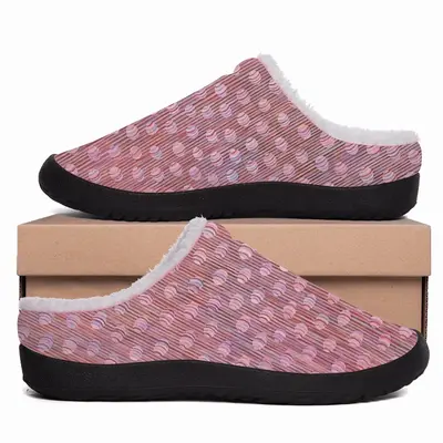 Men Spindles Pink Cotton Slippers