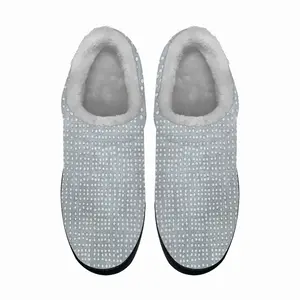 Men Silver Cotton Slippers