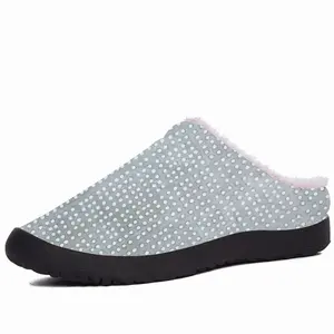 Men Silver Cotton Slippers