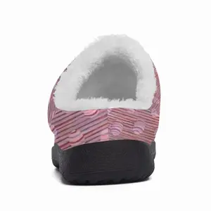 Men Spindles Pink Cotton Slippers