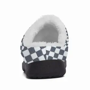 Men Black-And-White Cotton Slippers