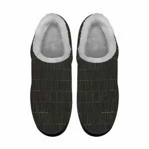 Men Black Pencil Cotton Slippers