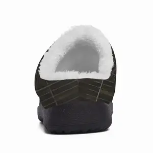 Men Black Pencil Cotton Slippers