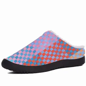 Men Purple-Blue-Orange Cotton Slippers