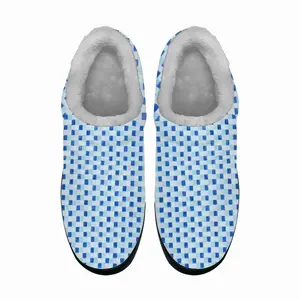 Men Light Blue-Dark Blue Cotton Slippers