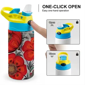 Poppy Flowers Children's Water Cup